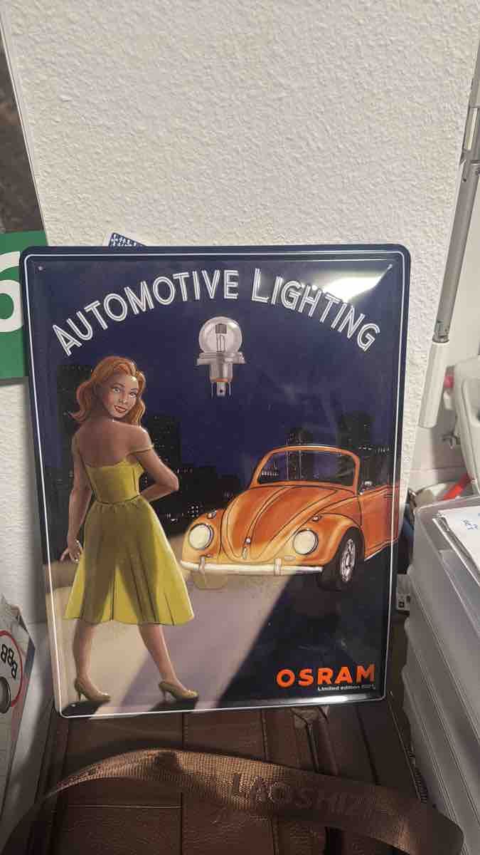 Ecriteaux: OSRAM Automotive Lighting Blechschild neuwertig – D'occasion à Suhr par meh_787n