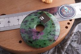 Zoisit  Rubin  Donuts Scheibe  40mm   – Räumung ab 1.-rar
