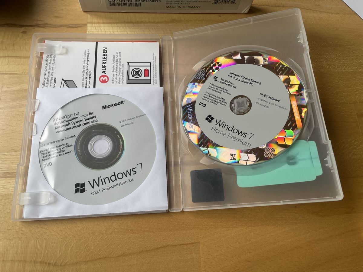 Microsoft Software: Windows 7 Home Premium – Gebraucht aus Zürich von toe_7gmv