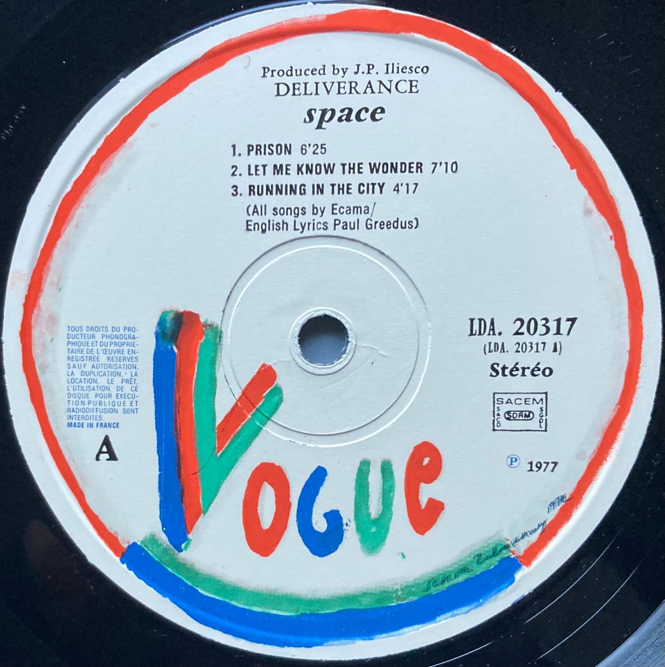 Schallplatten: SPACE - DELIVERANCE – Gebraucht aus Poliez-Pittet von Newtown-Records 3