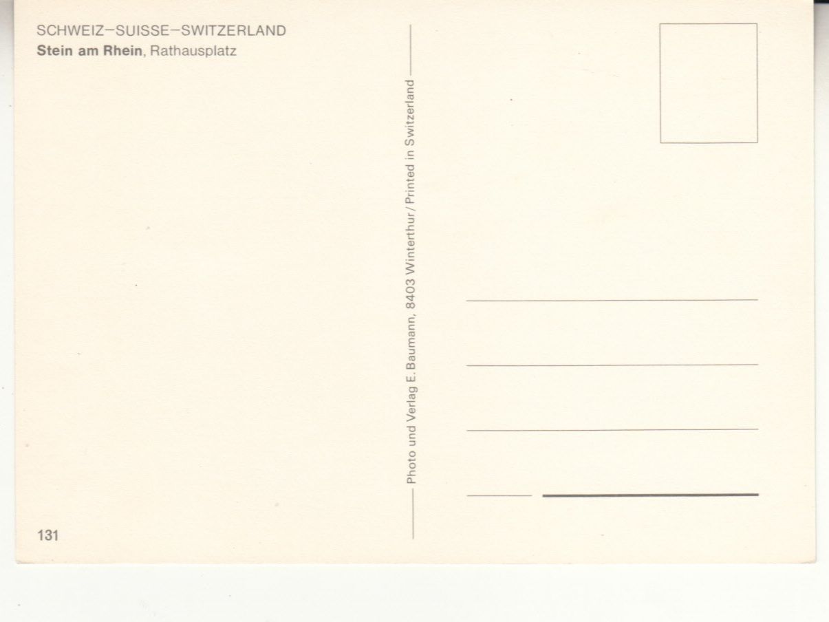Cartoline postali: Stein am Rhein ca. 1970 – Usato da Bürglen TG venduto da StampGraf 1
