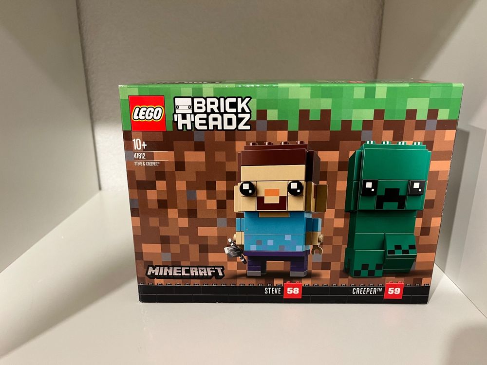 Lego brickheadz best sale steve & creeper