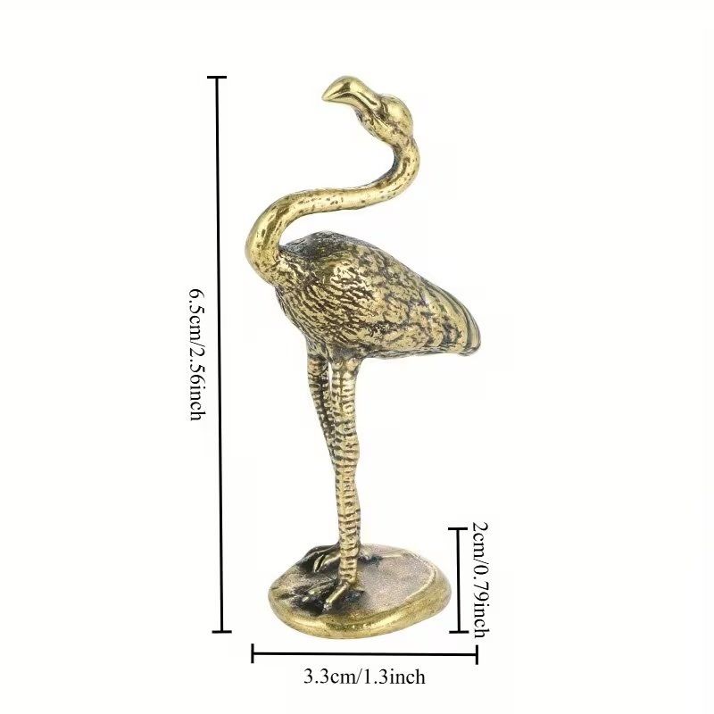 Figuren: Flamingo aus Messing – Neu (gemäss Beschreibung) aus Uerkheim von Justi.y 4
