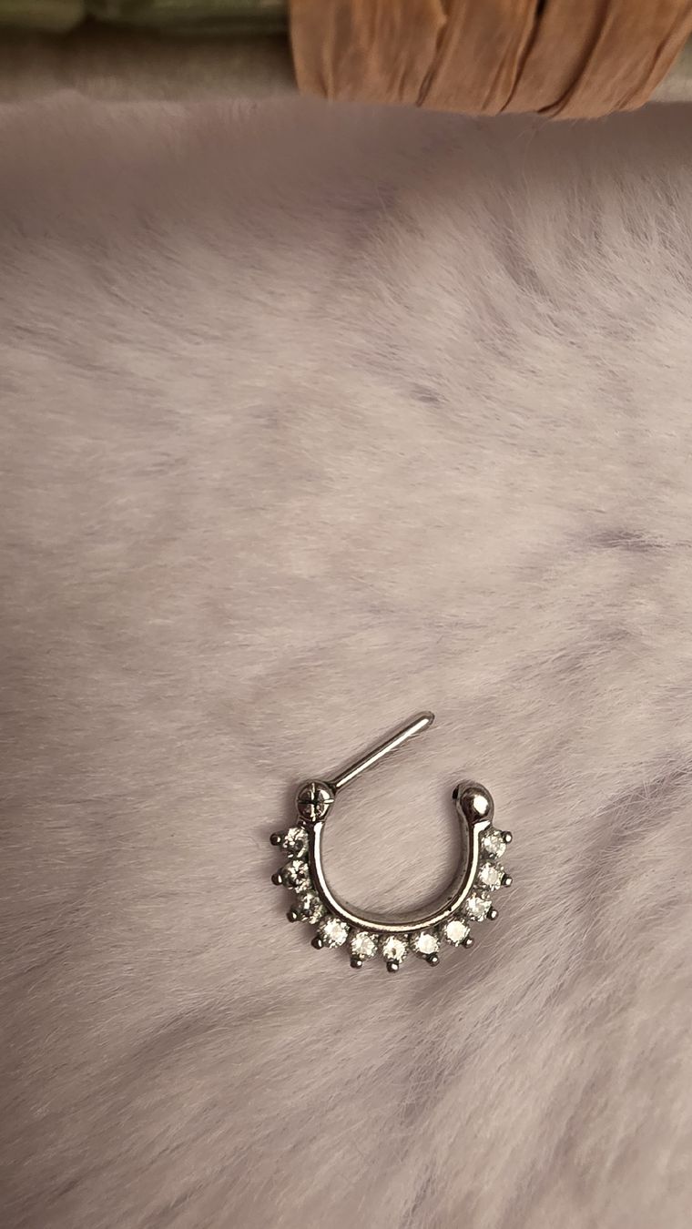 Piercingschmuck: Septumpiercing mit Steinen – Neu (gemäss Beschreibung) aus Widen von kev_f5vk 1
