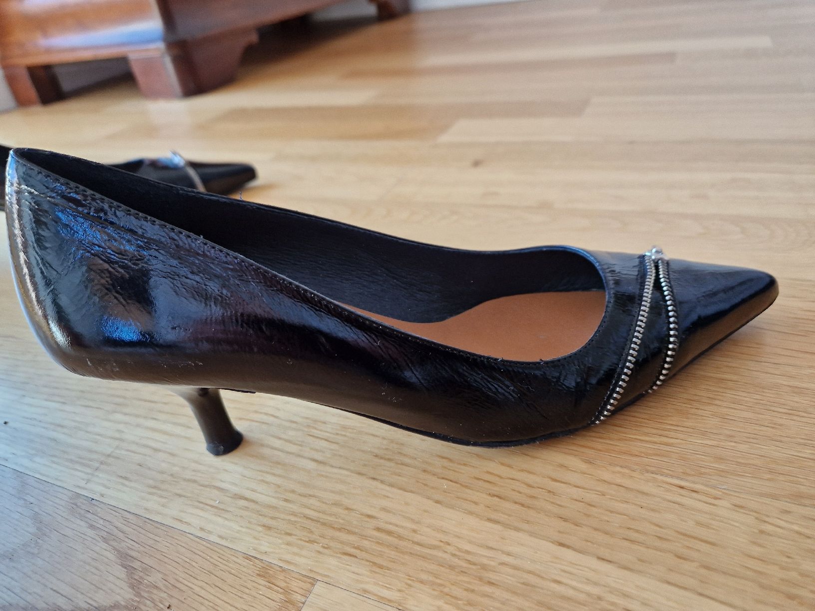 Scarpe da donna: Escarpins noirs cuir – Usato da Genève venduto da celima48 3