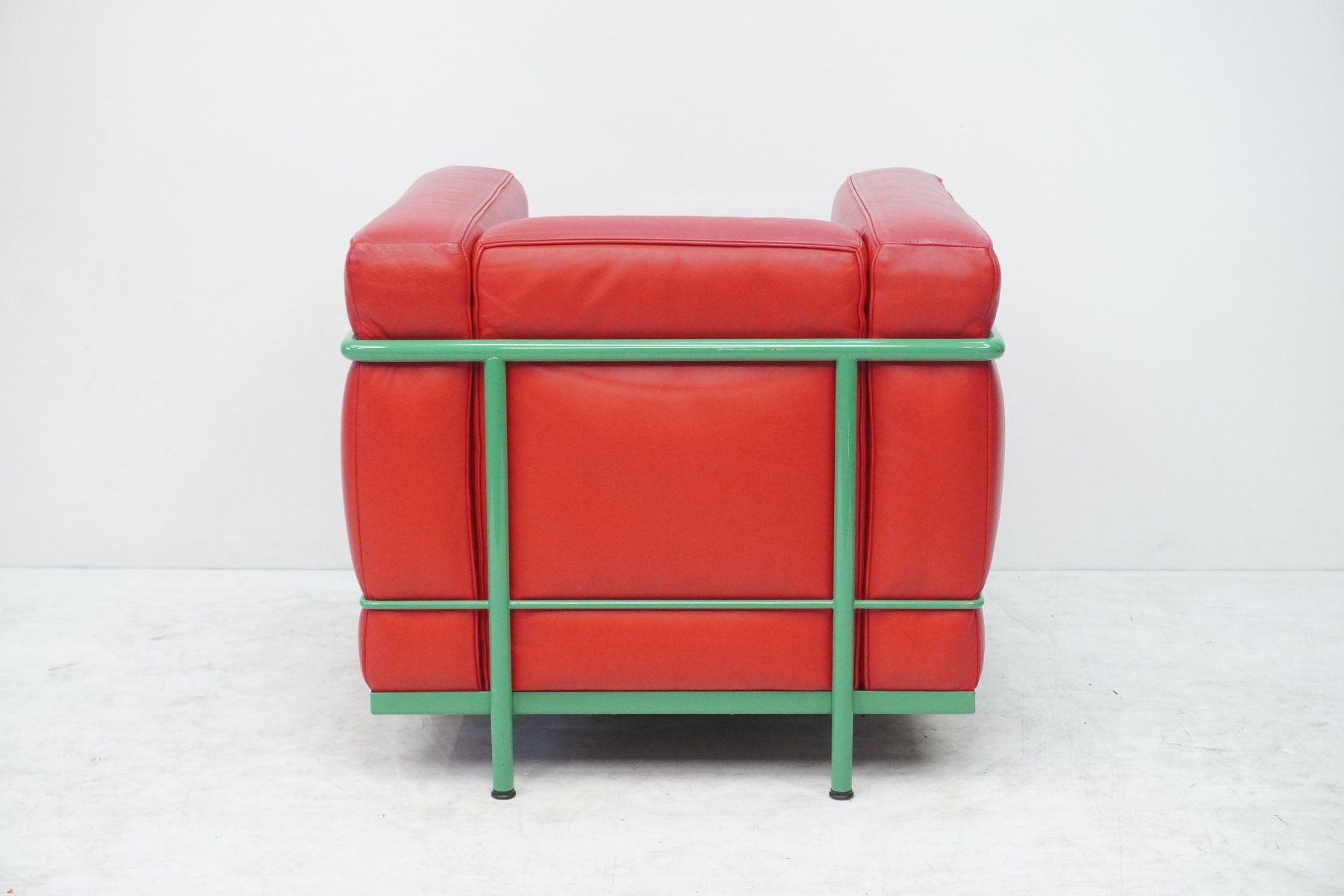 Cassina Sessel: Cassina LC2 Sessel Le Corbusier Leder rot – Gebraucht aus Bad Zurzach von QLASSIQ 4