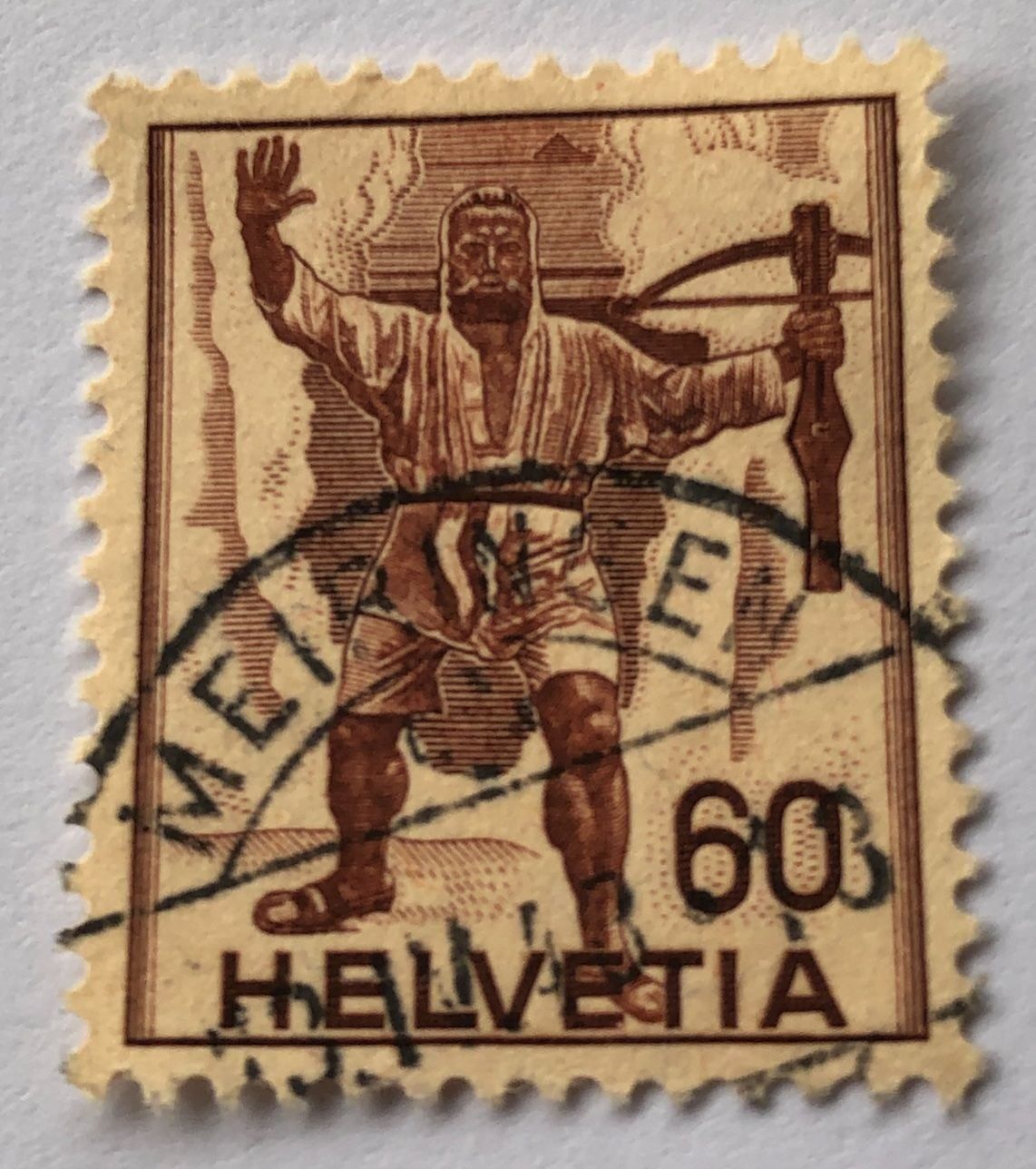 Alle Briefmarken: Nr.244 mit Stempel – Gebraucht aus Aarau von Billa007