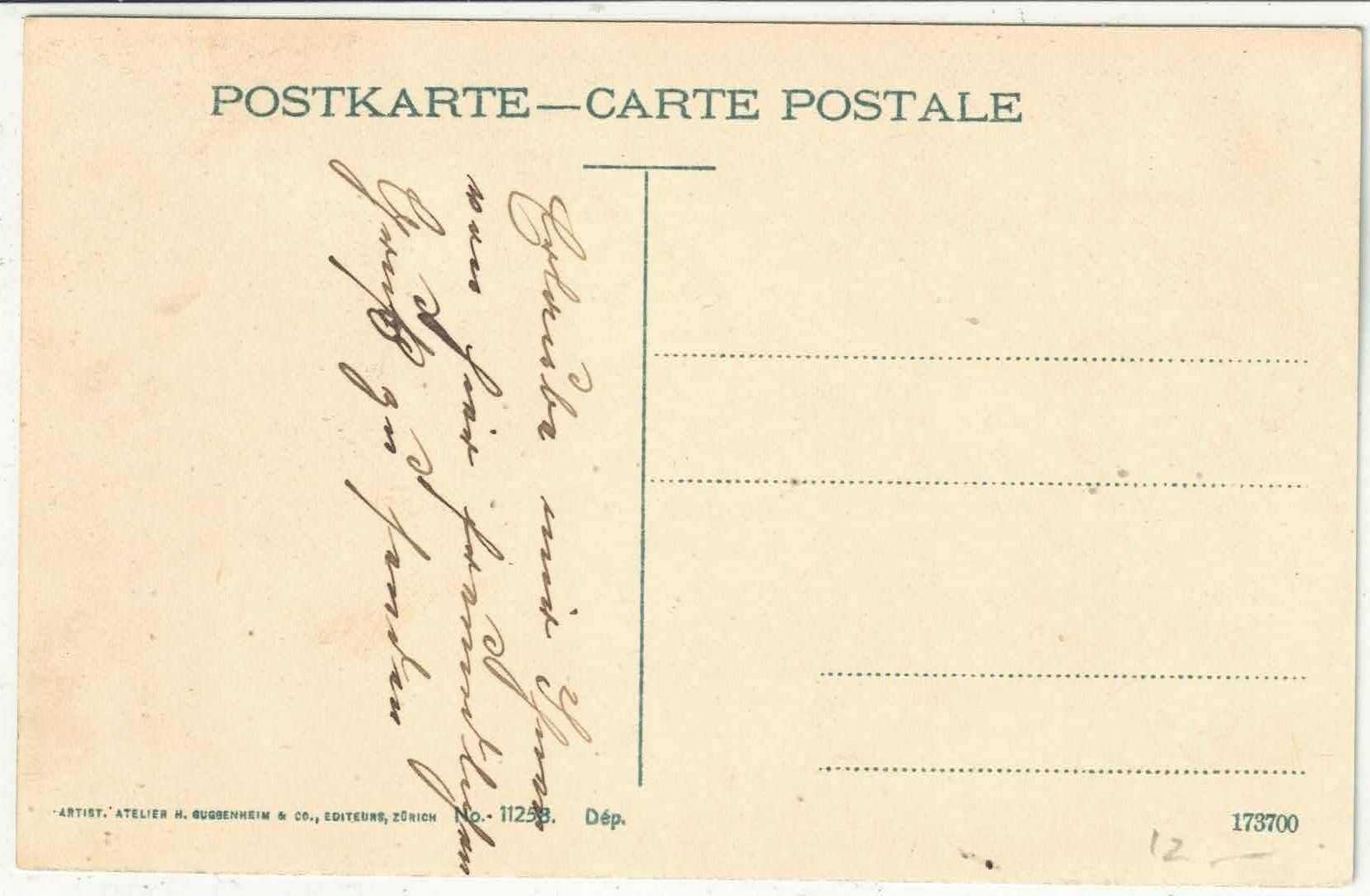 Ansichtskarten: Arbon - Mondschein-Litho – Gebraucht aus Ettingen von Kartenplanet 1