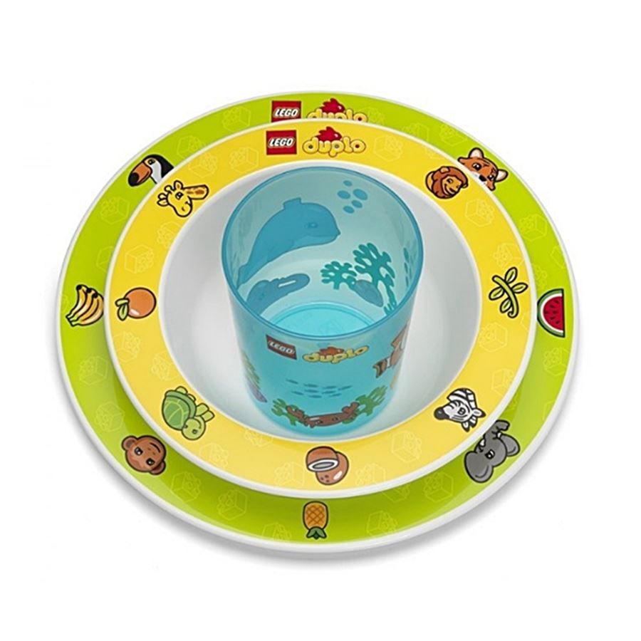 Set di piatti: LEGO® Kindergeschirr 2x Teller, 1 Becher – Nuovo e nell'imballaggio originale da Wettingen venduto da kochshop 1