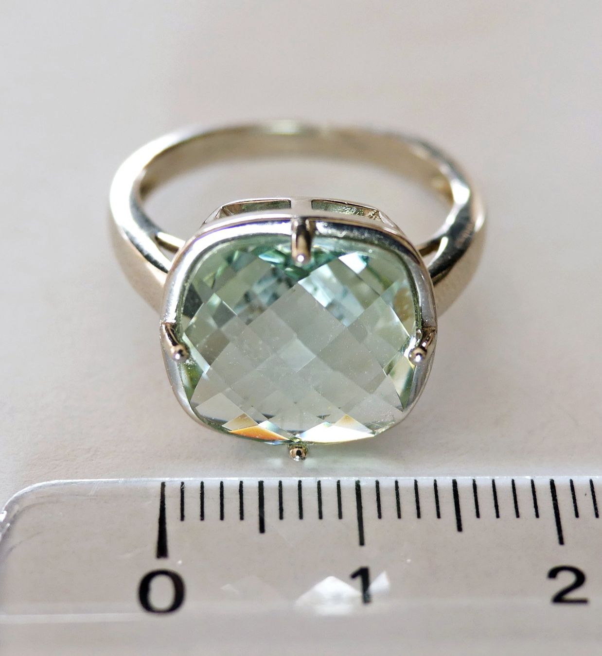 Anelli: Silberring 925 mit Grünem Amethyst – Nuovo e nell'imballaggio originale da Matten b. Interlaken venduto da kero71 6