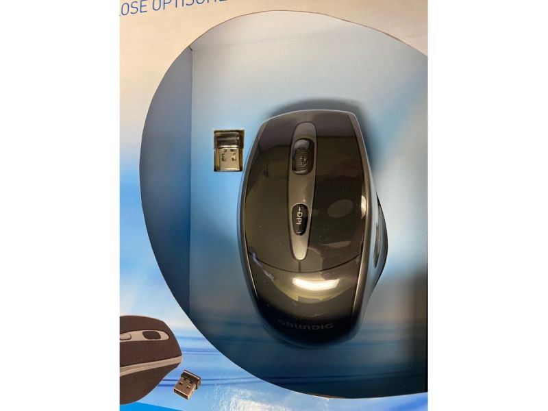 Mouse: neu Grundig Wireless Maus schwarz – Nuovo e nell'imballaggio originale da Necker venduto da liq24 2