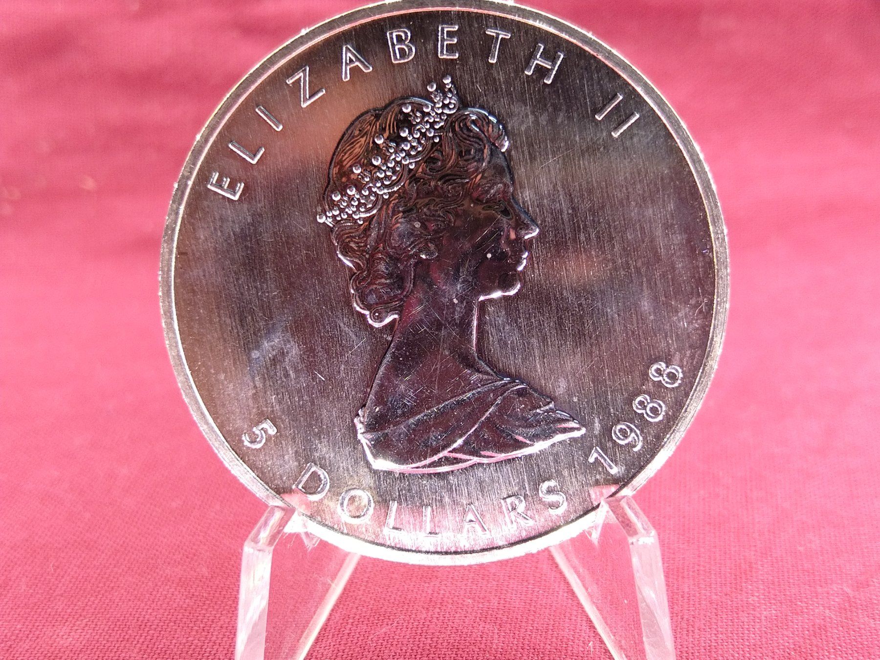 Tutti le monete: Silber Maple Leaf 1 oz - 1988 – Nuovo (secondo la descrizione) da Dättlikon venduto da Bucher88 2