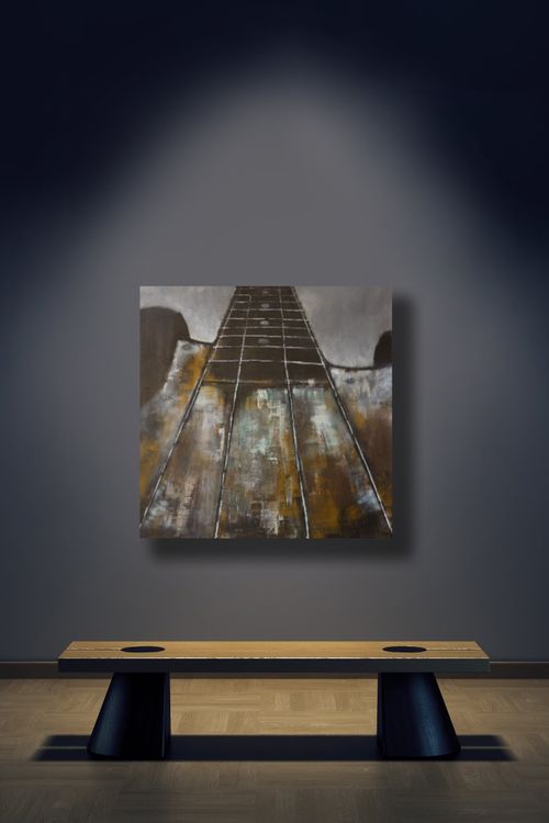 Zoinart Gemälde ‚Geigenmädchen‘ – Handgemaltes 3D-Ölgemälde Auf Leinwand, 70 X 100 Cm, Vertikale Wandkunst