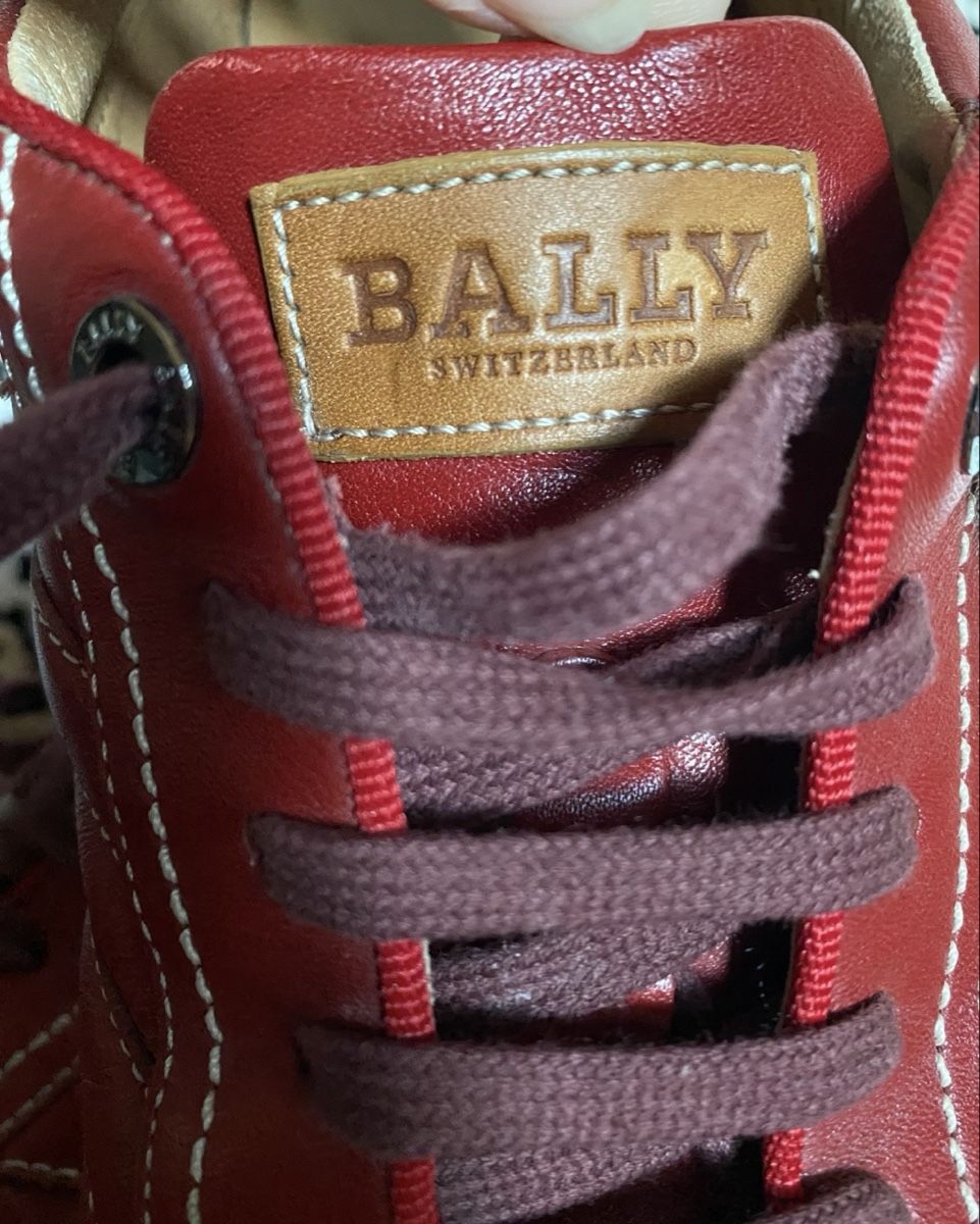 Bally Scarpe da uomo: Bally Leder Sneaker Gr. 39 Rot - Top Zustand – Usato da Siebnen venduto da brocki.bebie 2
