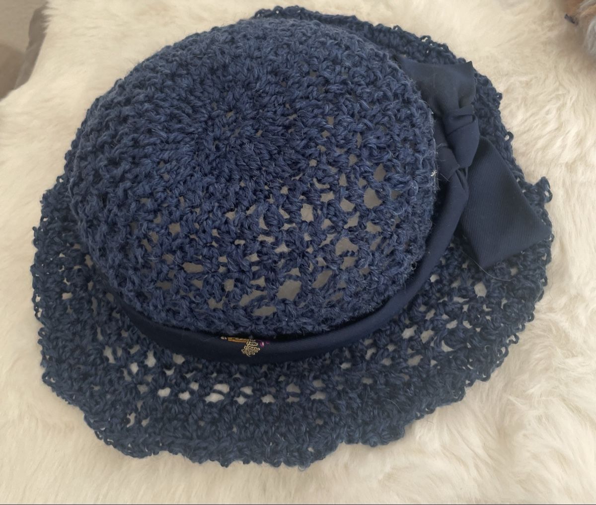 Copricapi, berretti & cappellini: Sommerhut, Damen,, blau, neuwertig! – Nuovo e nell'imballaggio originale da Au ZH venduto da Jaggy4 4