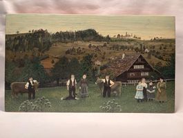 Naive Malerei von Gret Kuhn 1984 Oberhelfenschwil Toggenburg