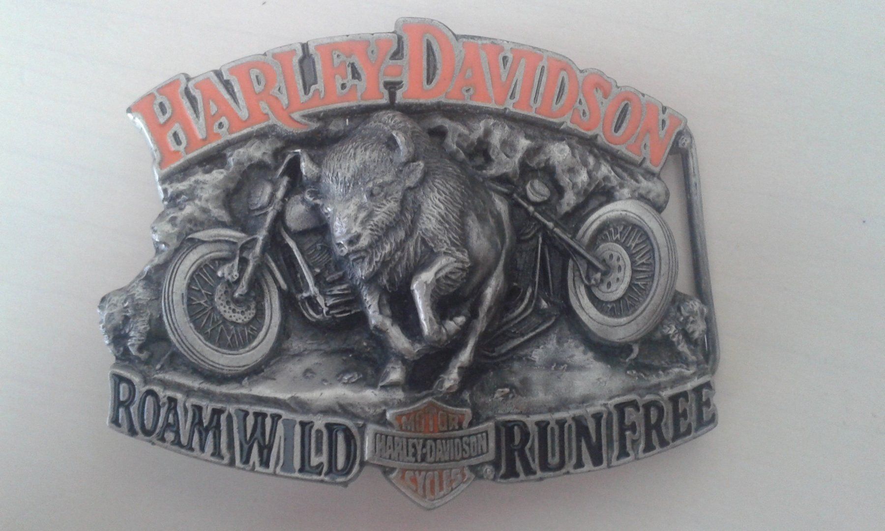 Harley-Davidson Fibbie per cinture: Harley-Davidson # H419 Gürtelschnalle – Nuovo e nell'imballaggio originale da Schinznach-Bad venduto da Chico_Bo