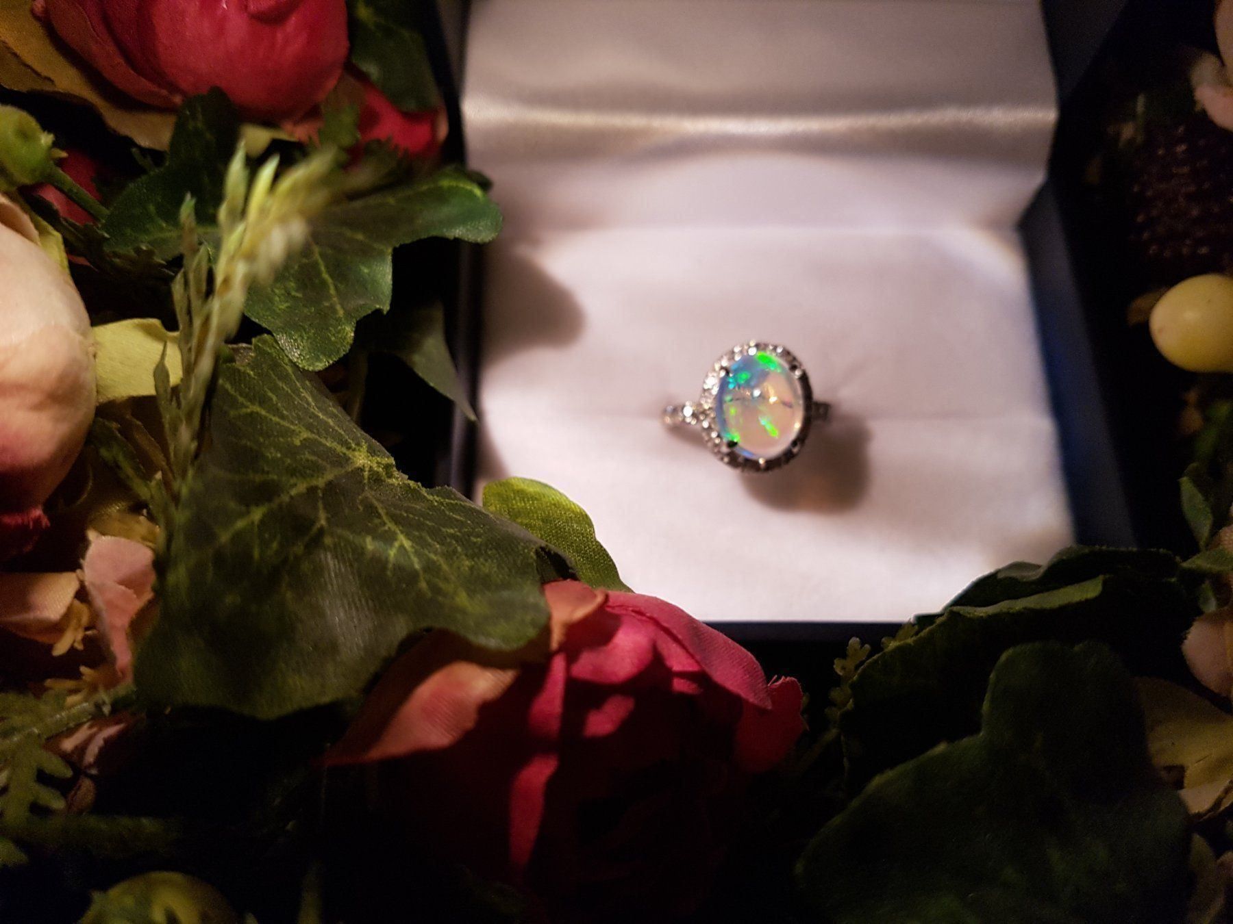 Anelli: Feenring mit Opal aus Platinum Fabrikneu – Nuovo e nell'imballaggio originale da KLOTEN venduto da Luxurious-Shop 4