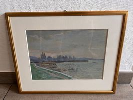 Schönes Bild, Aquarell, Bielersee