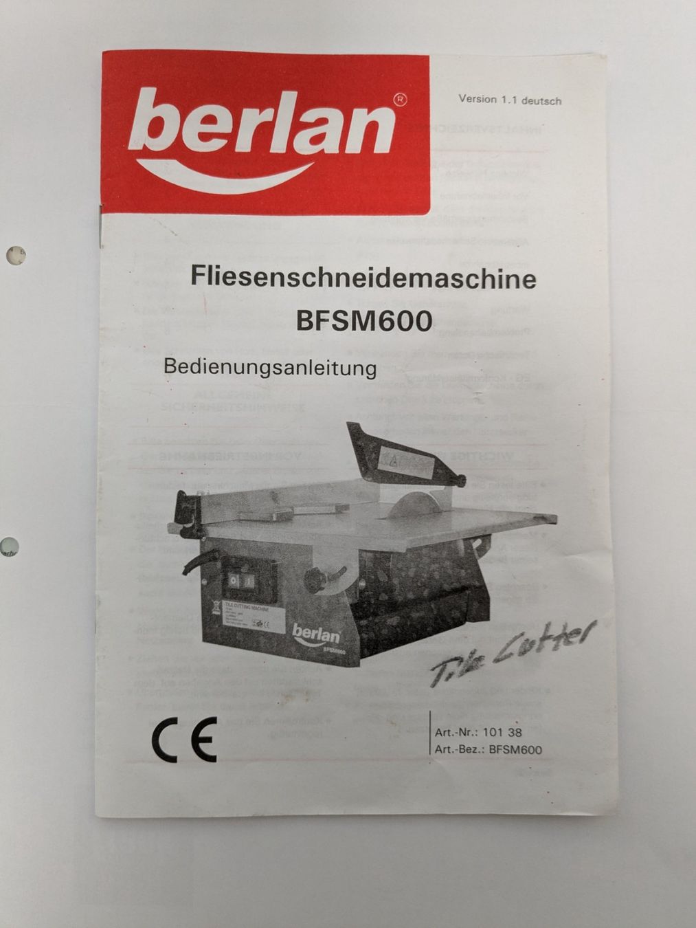 Tutte le macchine: Fliesenschneidemaschine BFSM600 – Usato da Vordemwald venduto da Argi7 2