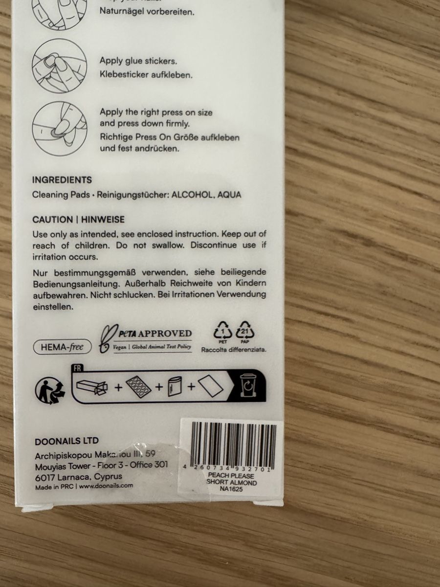 Unghie finte: DOONAILS Soft Gel Press Ons - Peach Please - short almond – Nuovo (secondo la descrizione) da Altdorf UR venduto da lau_zdq5 1