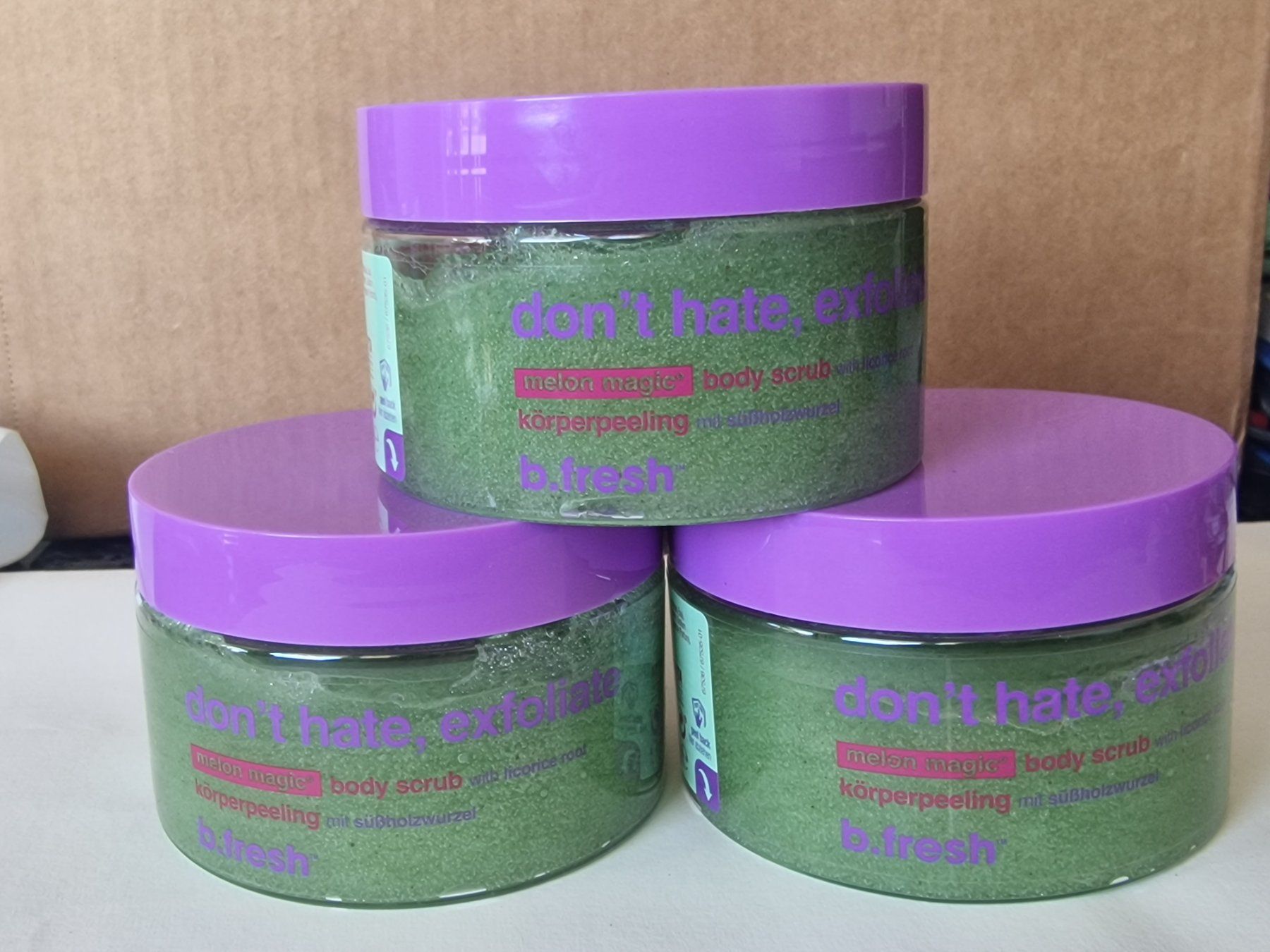Doccia: 3 stück b.fresh Körperpeeling Melon Magic – Nuovo e nell'imballaggio originale da Uerkheim venduto da Justi.y 1