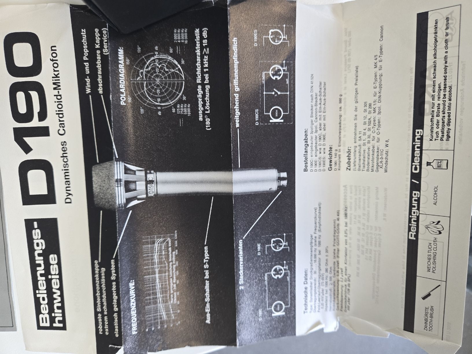 Akg Microfoni: AKG  D190 C - mit orginaler Box – Usato da Saas-Fee venduto da Levin.V008 2