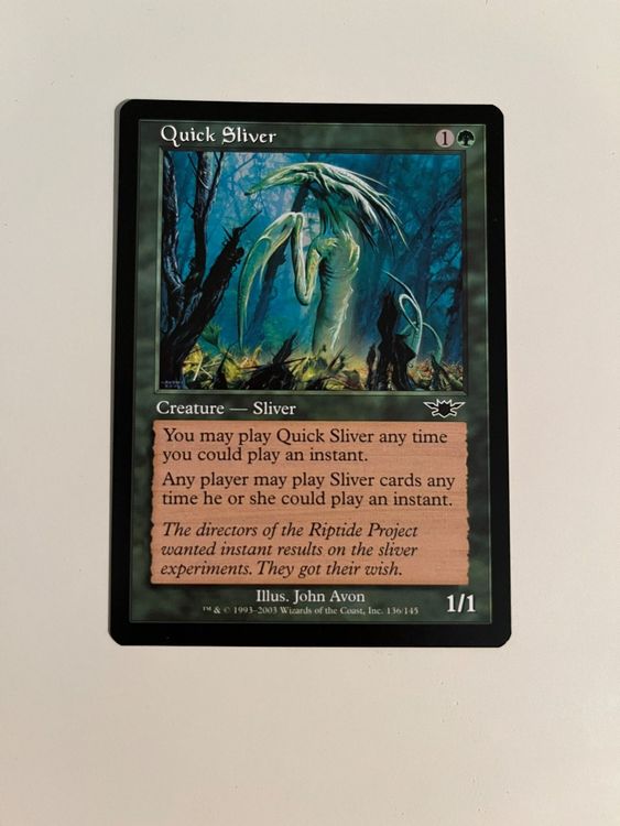 1 x Quick Sliver MtG Magic | Kaufen auf Ricardo