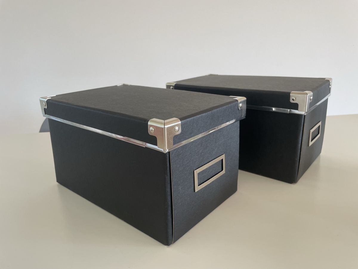 Behälter & Ähnliches: Aufbewahrungsboxen schwarz 2 Stück – Gebraucht aus Thalwil von Andieg