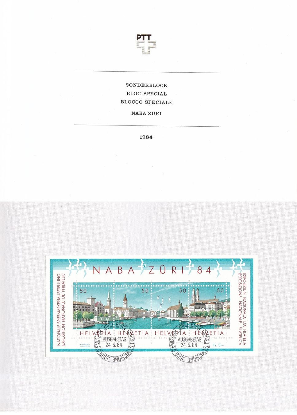 Tous les timbres: 10 x CH Briefmarken Blocks ab 1936 – D'occasion à Münchwilen AG par Nesar 3
