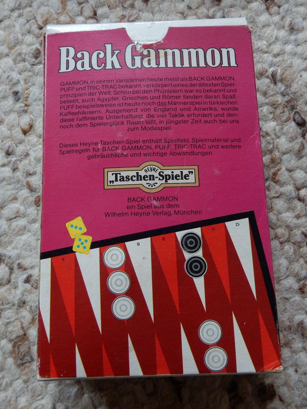 Spiele: Reyne Taschen-Spiel Backgammon Tric-Trac Puff – Gebraucht aus Jona von JOberg_25 4
