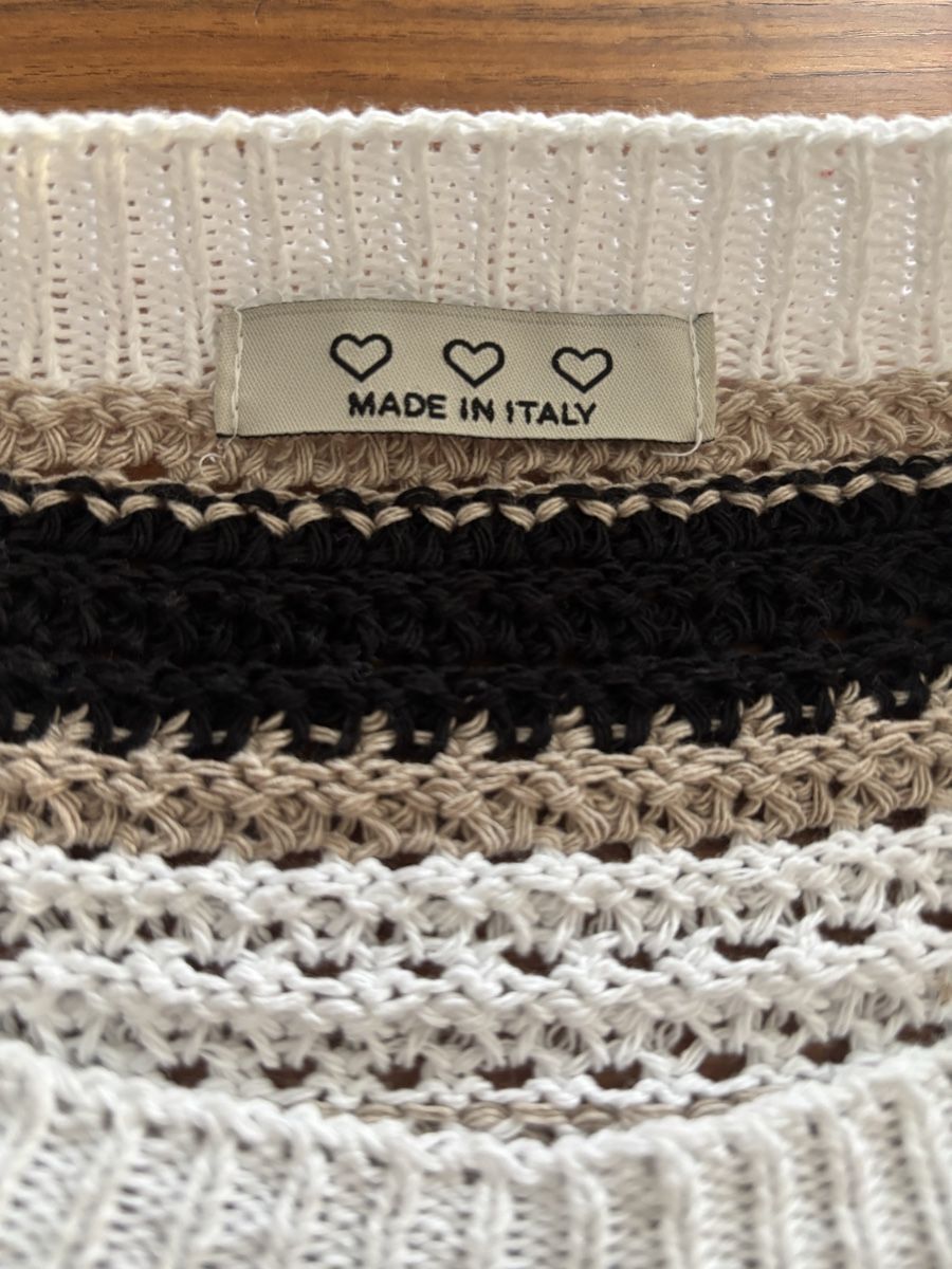 Maglioni & Felpe: Sommerlicher Strickpullover, gestreift, Made in Italy – Nuovo (secondo la descrizione) da Rothenburg venduto da Momo1302 4