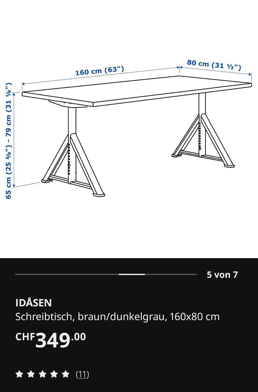 Scrivanie: Ikea Pult Idårsen – Nuovo (secondo la descrizione) da Unterkulm venduto da mrs_886c 3