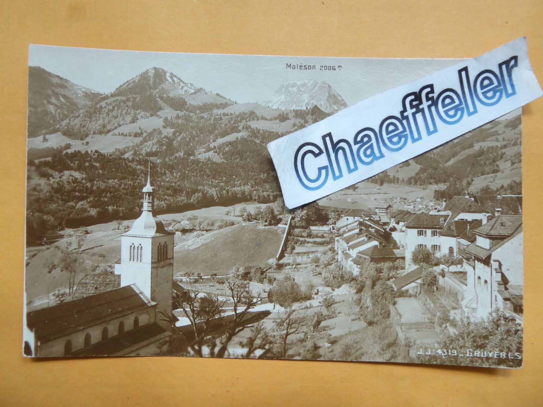 Cartoline postali: J.J. 4319 - Gruyères – Nuovo (secondo la descrizione) da Zürich venduto da Chaeffeler