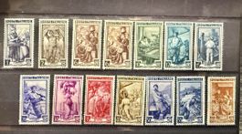 Italienische Briefmarken( „Italia al Lavoro“) 1950