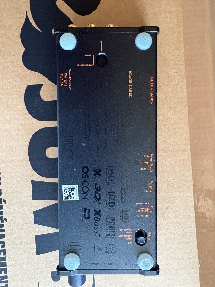 Amplificatori: Ifi Black Label iDSD portable AMP – Usato da Zürich venduto da nasv 1