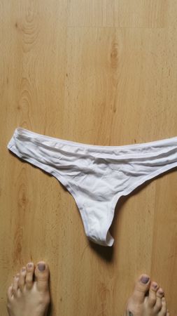 String Tanga weiss Damen Unterwäsche Grösse S 