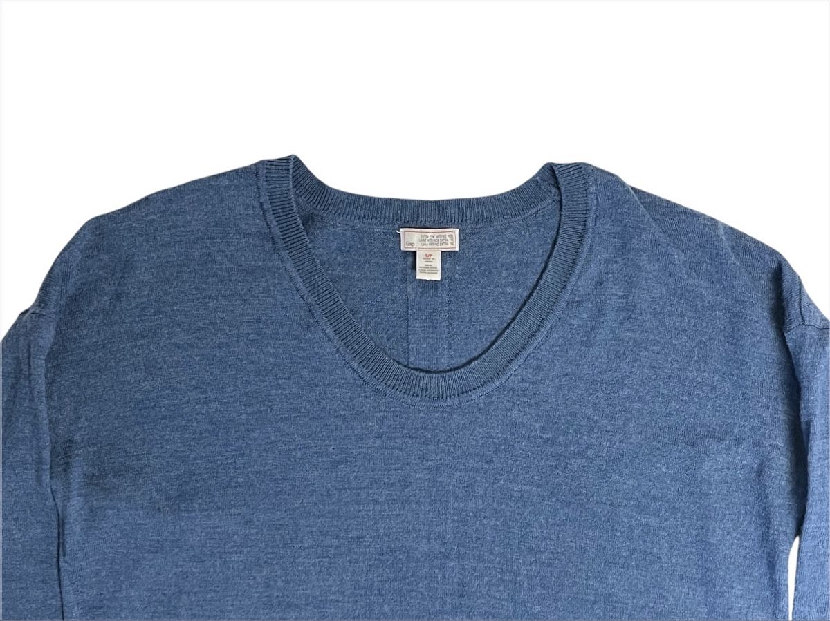 Gap Pullover & Sweatshirts: GAP Merino Wolle V-Neck Pullover, Grösse S, Damen - Blau – Gebraucht aus Luzern von woti-shop 3