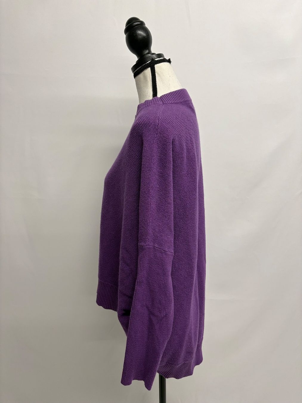 Please Jeans Maglioni & Felpe: Please violetter Pullover onesize Gr. S-L VIskose vokuhila – Usato da Regensdorf venduto da secondchancefashion 3