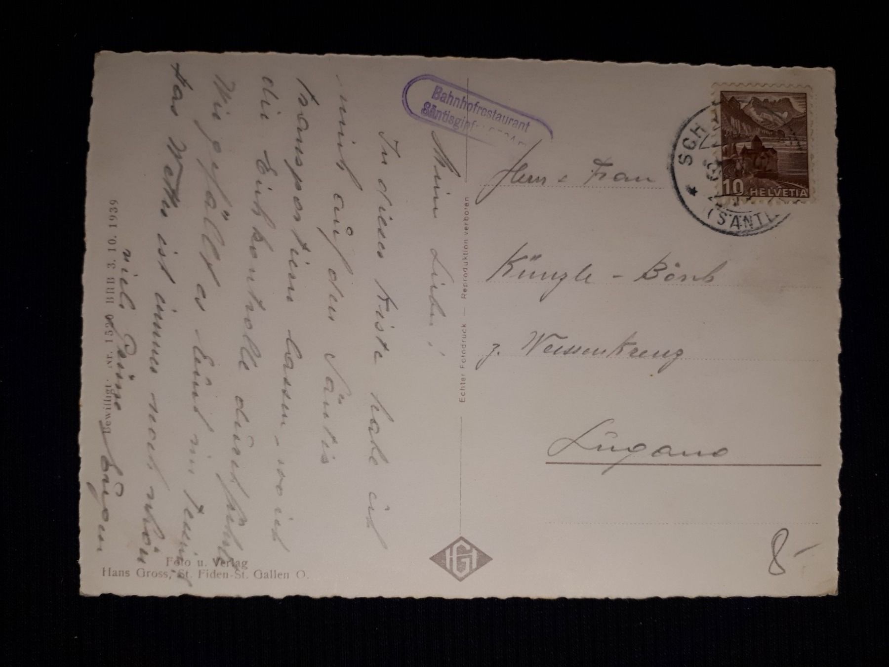 Cartes postales: . SCHWEBEBAHN SANTIS 1942 – D'occasion à Ponto Valentino par giorgia06 1