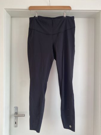 Legging de sport noir avec poches, taille XL