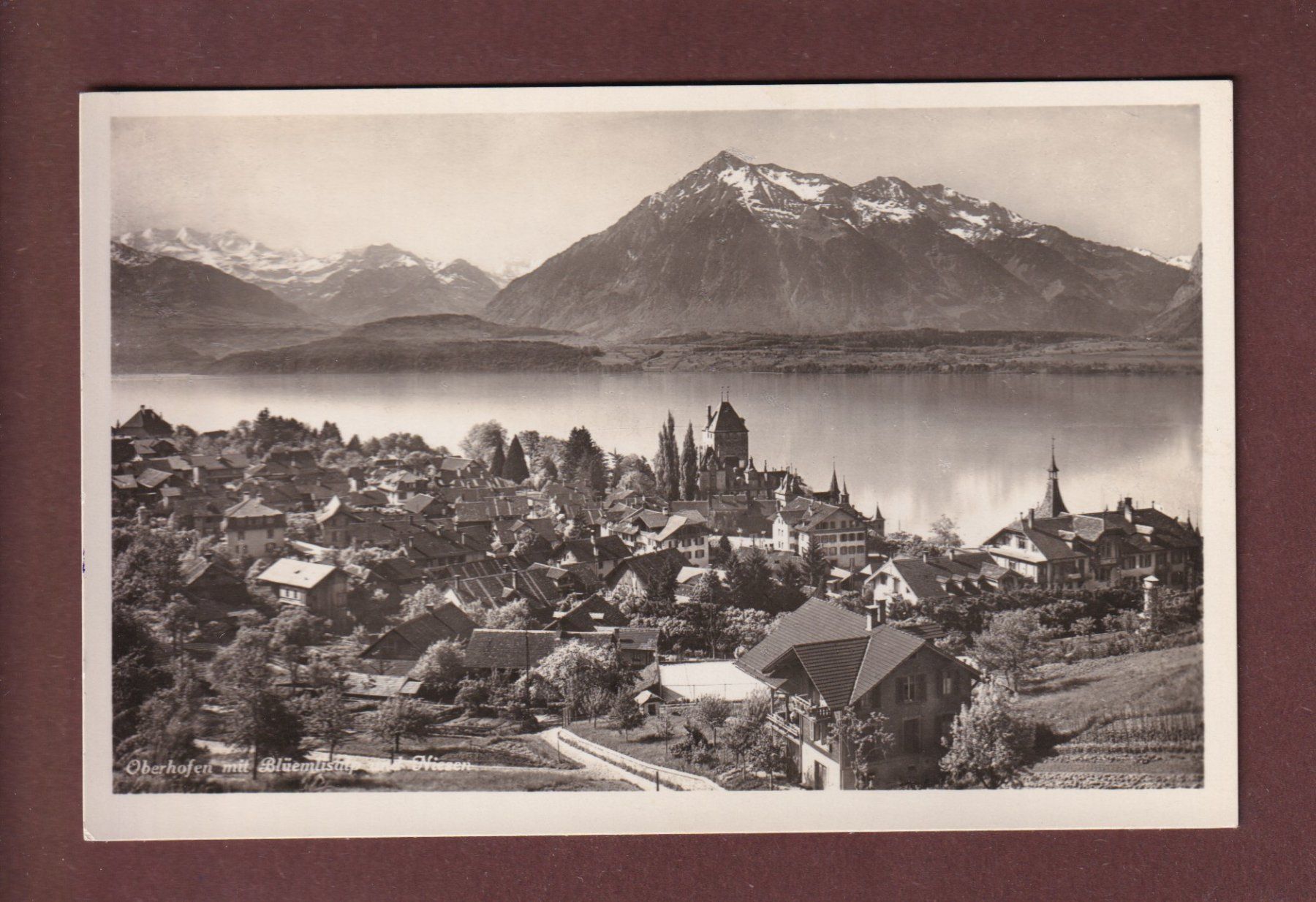 Ansichtskarten: OBERHOFEN - Niesen – Gebraucht aus Pully von nicecards-shop
