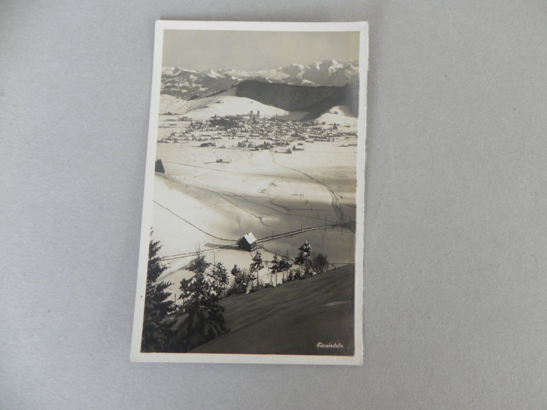 Ansichtskarten: Karte Einsiedeln SZ 1933 – Gebraucht aus Siebnen von krimsie