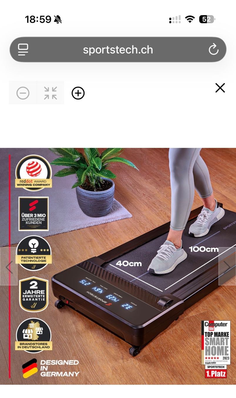 Hometrainer: Indoor Laufband, Neu & ungebraucht – Nuovo (secondo la descrizione) da Muri AG venduto da Jane0410 3