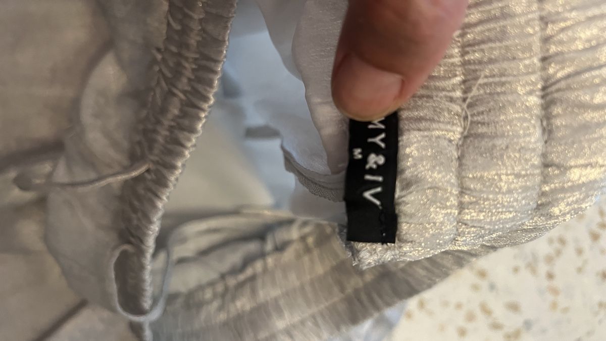 Hosen: Amy Ivy Gr. M Hose silber – Gebraucht aus Tagelswangen von Bomu 2