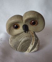 Eule Figur Naturstein Handgemacht wunder Schön sie Foto