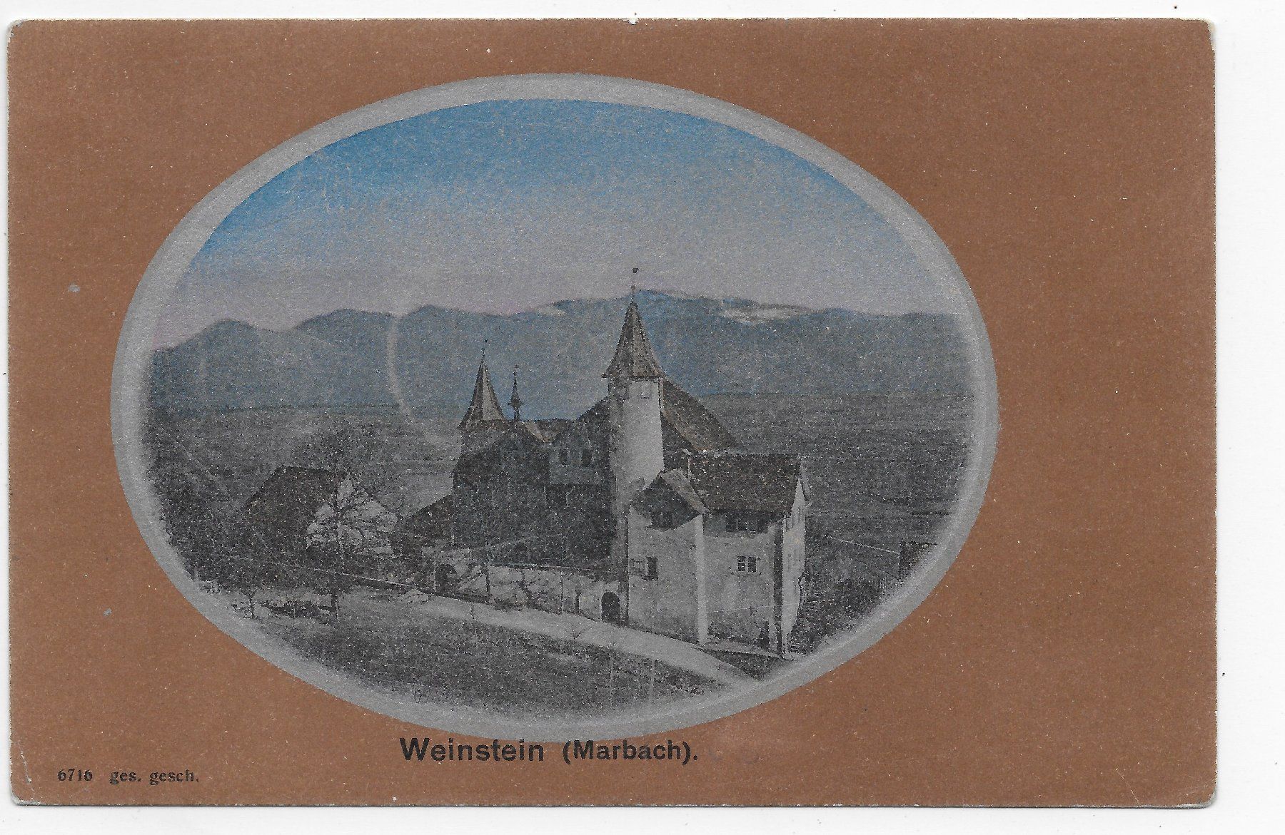 Cartes postales: Weinstein Marbach – D'occasion à Hefenhofen par Richsalz