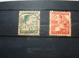 Satz Pro Juventute 1915, gestempelt