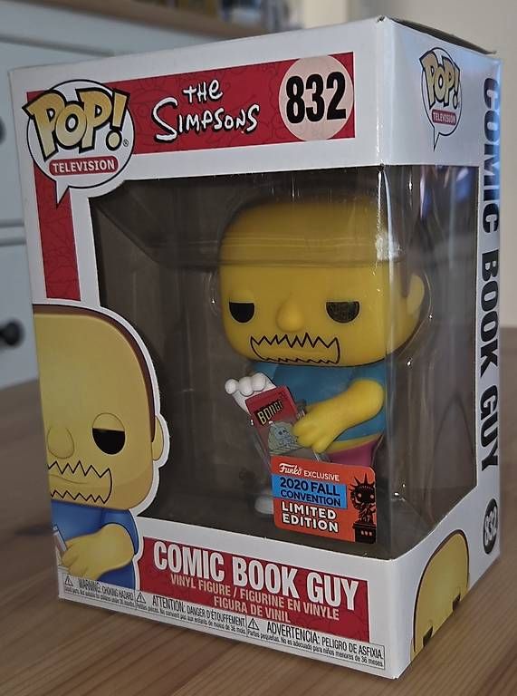 Figuren: Funko Pop Television - The Simpsons #832 The Comic Book Guy – Gebraucht aus Lenzburg von Djroc