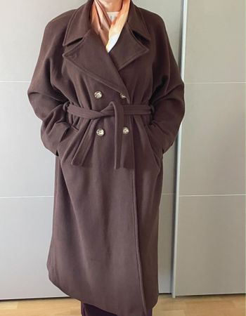 Manteau femme Milan marron 80 pour cent laine bon état